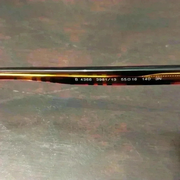 Burberry Tamzin 4363 Top Check Striped  Brown Gradient Sunglasses - New - Picture 6 of 9